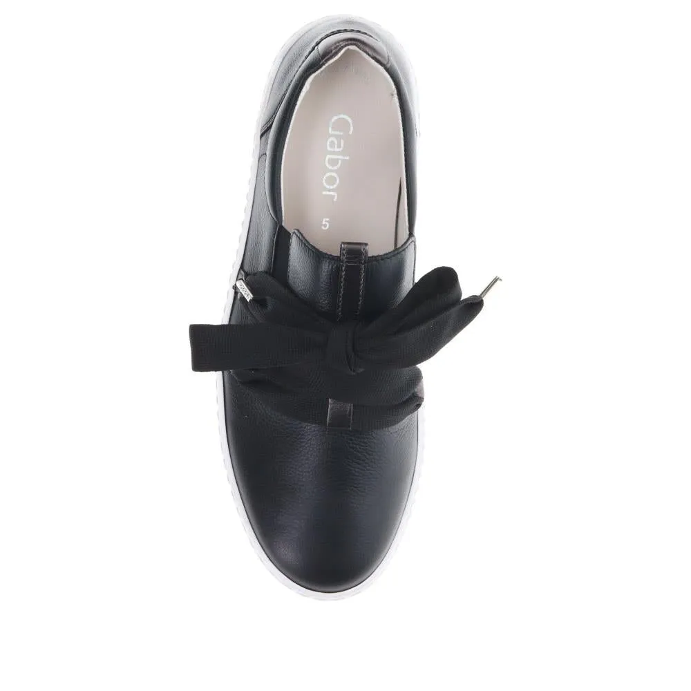 Waltz Gabor Lace-Up Trainers - GAB33506 / 319 497 - Black Leather sold by Jones Bootmaker product image thumbnail 4