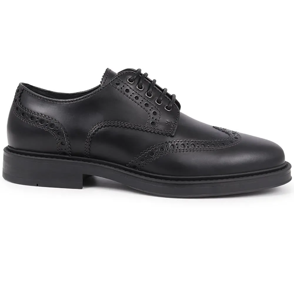 Kilmarnock Leather Lace-Up Shoes - KILMARNOCK / 325 899 - Black sold by Jones Bootmaker