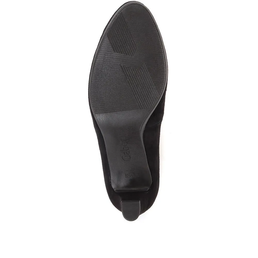Kasie Heeled Leather Court Shoes - GAB36500 / 322 675 - Black sold by Jones Bootmaker product image thumbnail 5