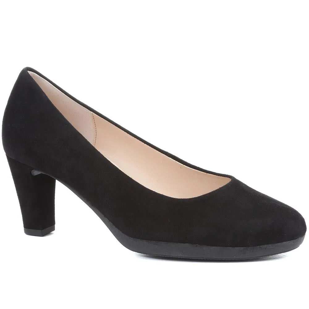Kasie Heeled Leather Court Shoes - GAB36500 / 322 675 - Black sold by Jones Bootmaker product image thumbnail 2