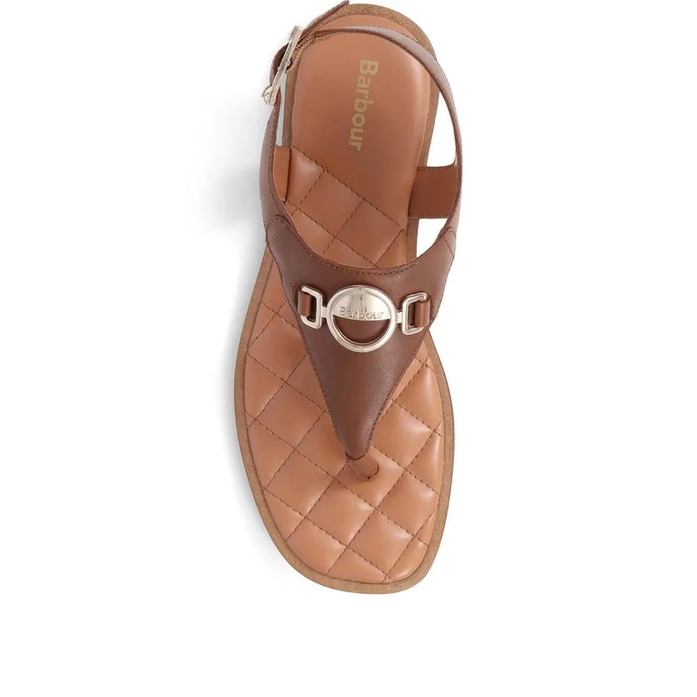 Vivienne Embellished Leather Sandals - BARBR39506 / 324 825 - Cognac sold by Jones Bootmaker product image thumbnail 5