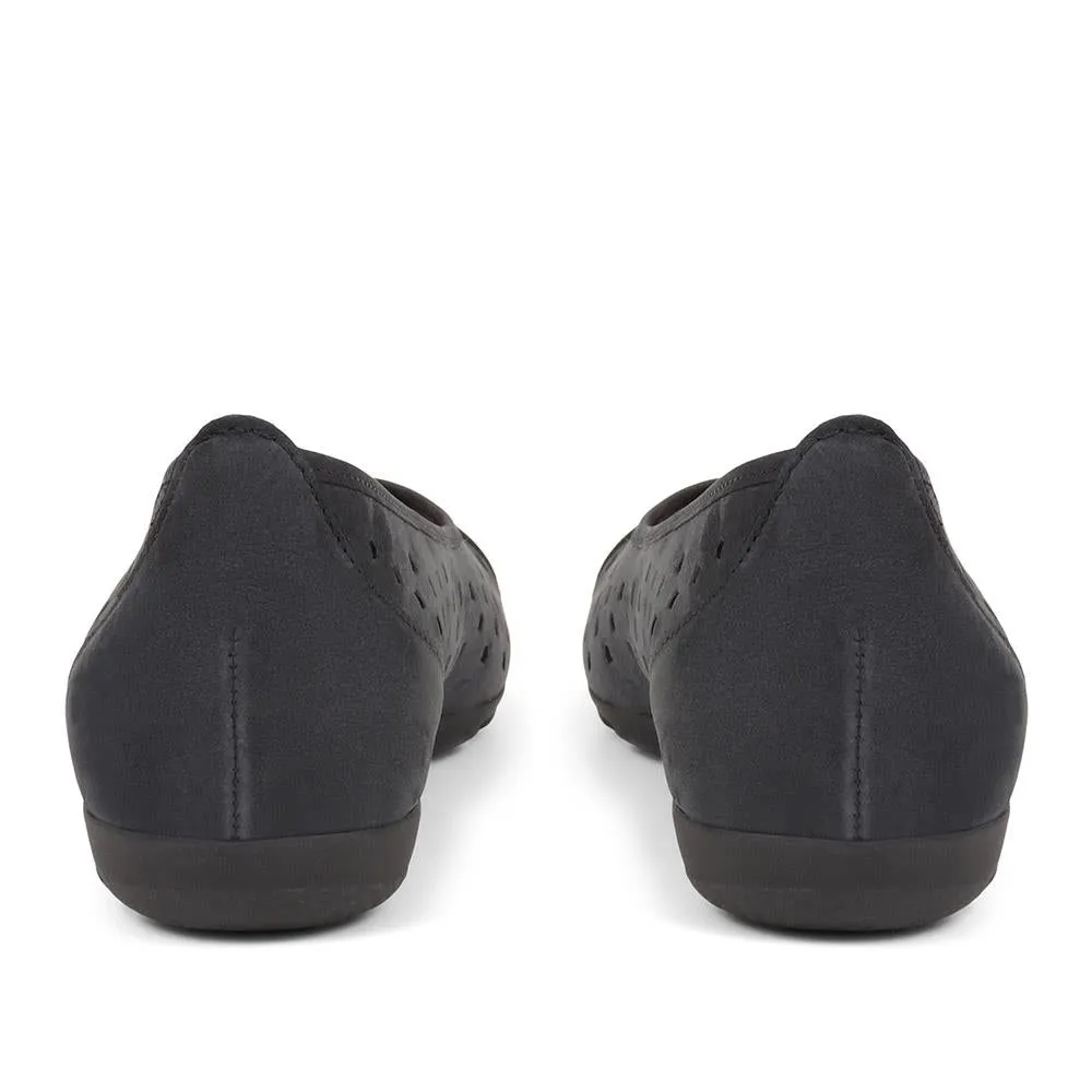 Ruffle Cut-Out Leather Pumps - GAB29571 / 314 659 - Navy sold by Jones Bootmaker product image thumbnail 2