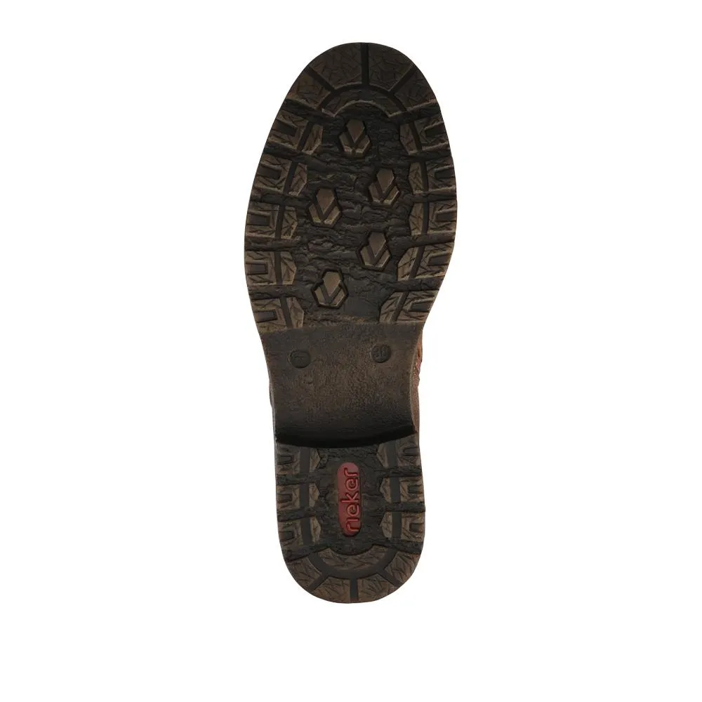 Rieker Lace & Zip Long Boots - RKR42547 / 328 187 - Tan sold by Jones Bootmaker product image thumbnail 5