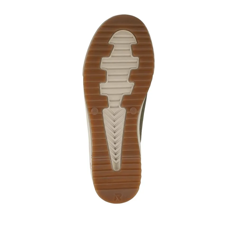 Rieker Leather Zipped Hi Top Trainers - RKR42546 / 328 186 - Green sold by Jones Bootmaker product image thumbnail 5