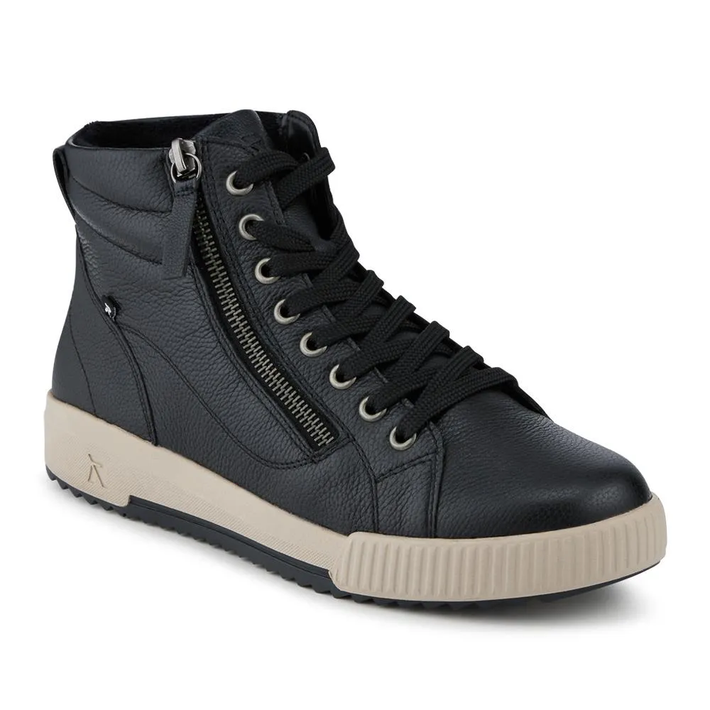 Rieker Leather Zipped Hi Top Trainers - RKR42546 / 328 186 - Black sold by Jones Bootmaker product image thumbnail 2