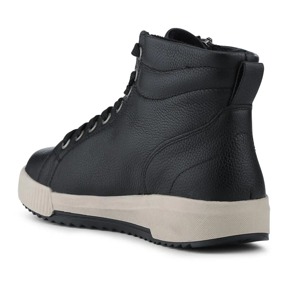Rieker Leather Zipped Hi Top Trainers - RKR42546 / 328 186 - Black sold by Jones Bootmaker product image thumbnail 3