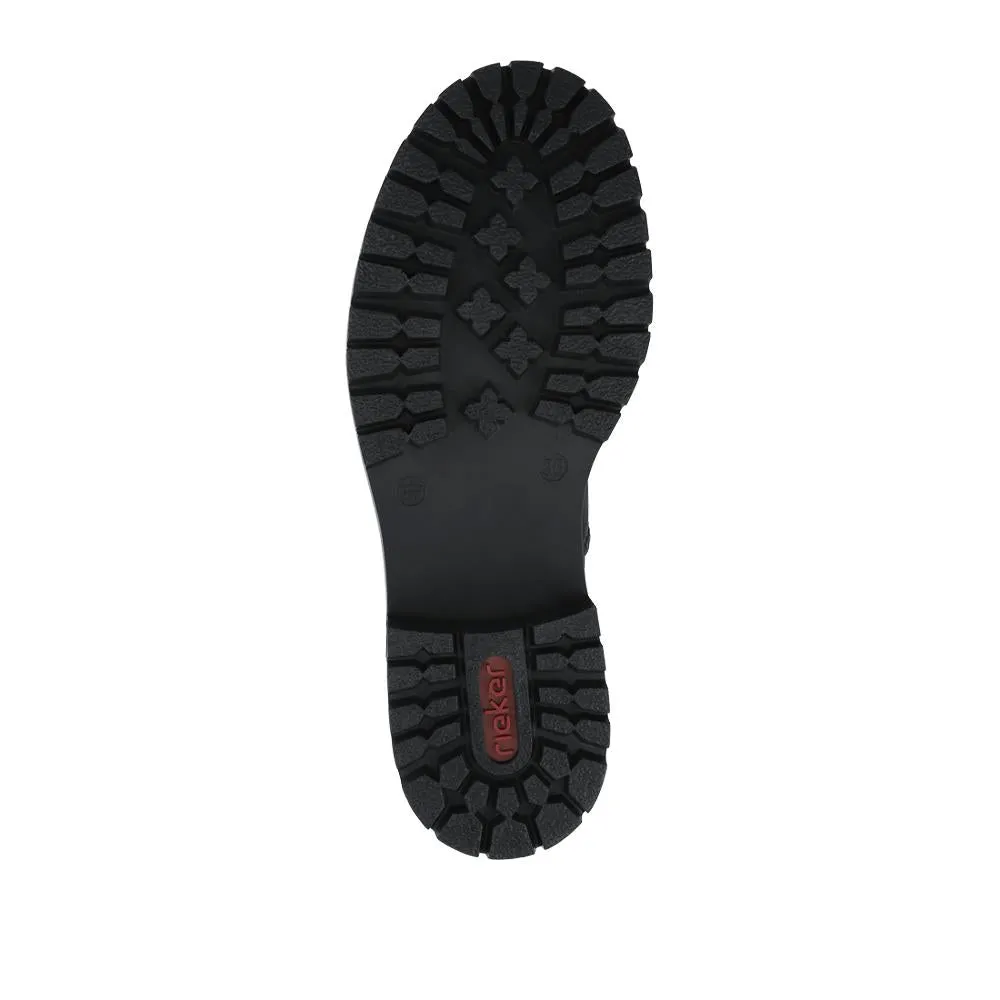 Rieker Cushioned Lace Up Boots - RKR42543 / 328 184 - Black sold by Jones Bootmaker product image thumbnail 5