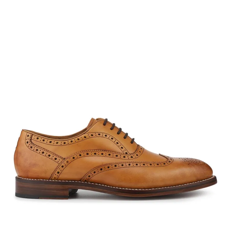 Oliver Sweeney Aldeburgh Calf Leather Oxfords - OLIVR42508 / 328 556 - Tan sold by Jones Bootmaker