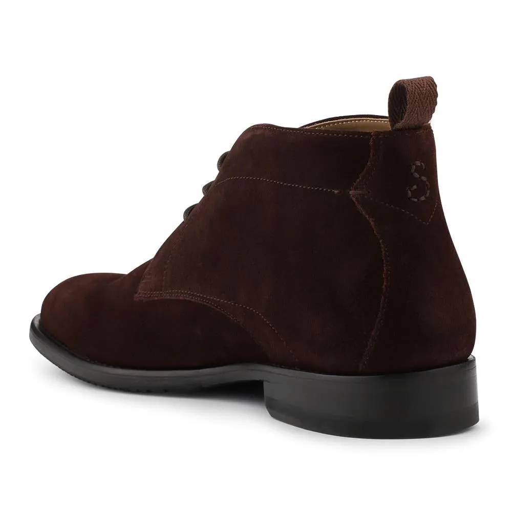 Oliver Sweeney Farleton Calf Leather Chukka Boots - OLIVR42506 / 328 554 - Chocolate Suede sold by Jones Bootmaker product image thumbnail 3