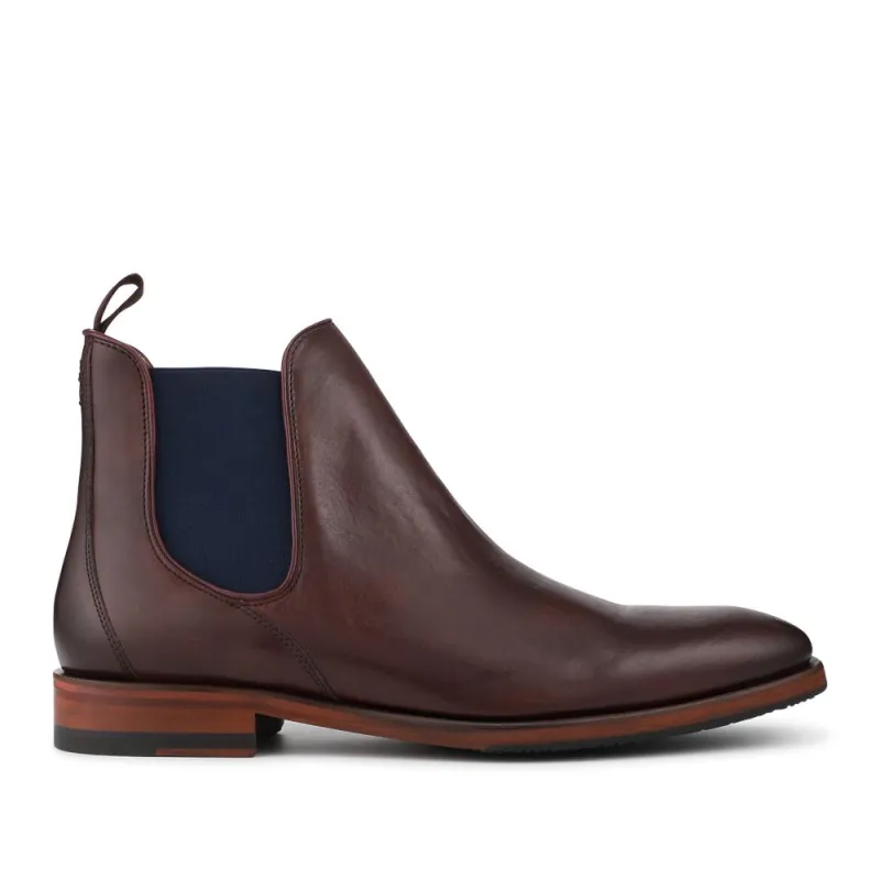 Oliver Sweeney Andante Leather Chelsea Boots - OLIVR42504 / 328 553 - Burgundy made by Jones Bootmaker