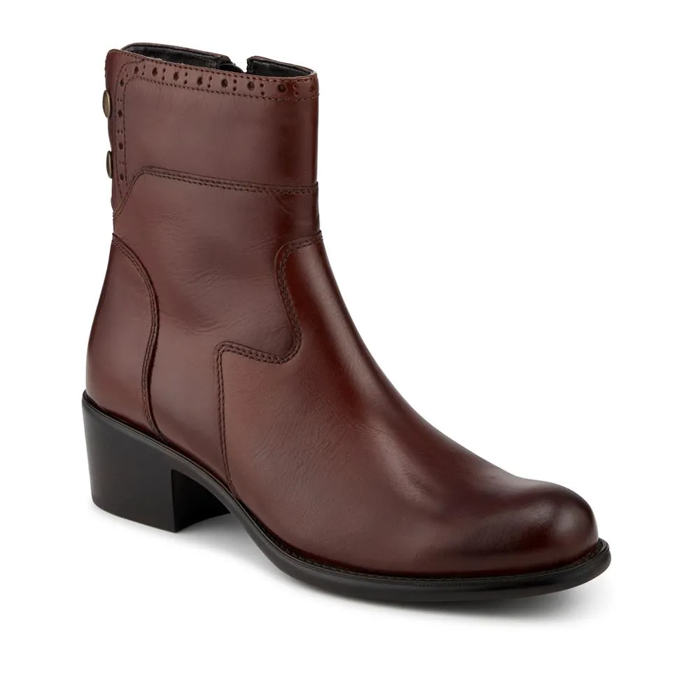 Laurelle Leather Zip Fasten Ankle Boots - LAURELLE / 328 214 - Brown sold by Jones Bootmaker product image thumbnail 2