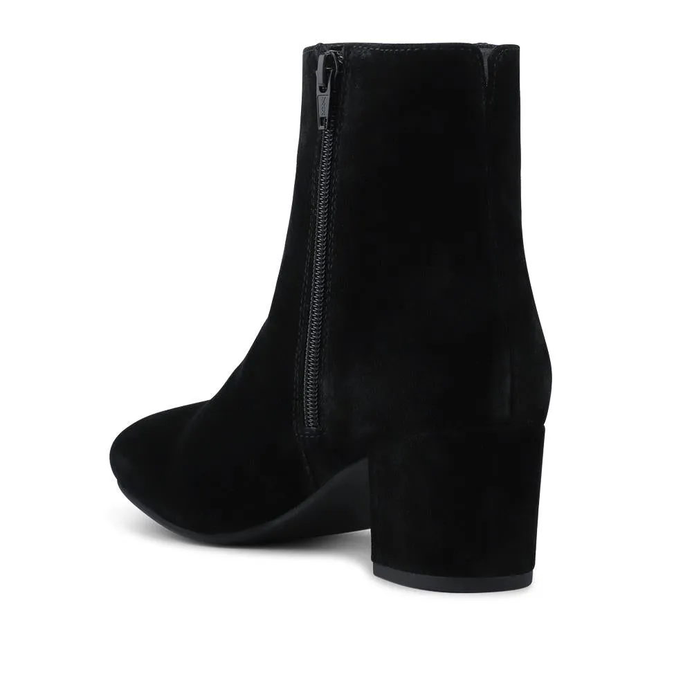 Kylee Smart Leather Zip Up Ankle Boots - KYLEE / 328 285 - Black Suede sold by Jones Bootmaker product image thumbnail 3