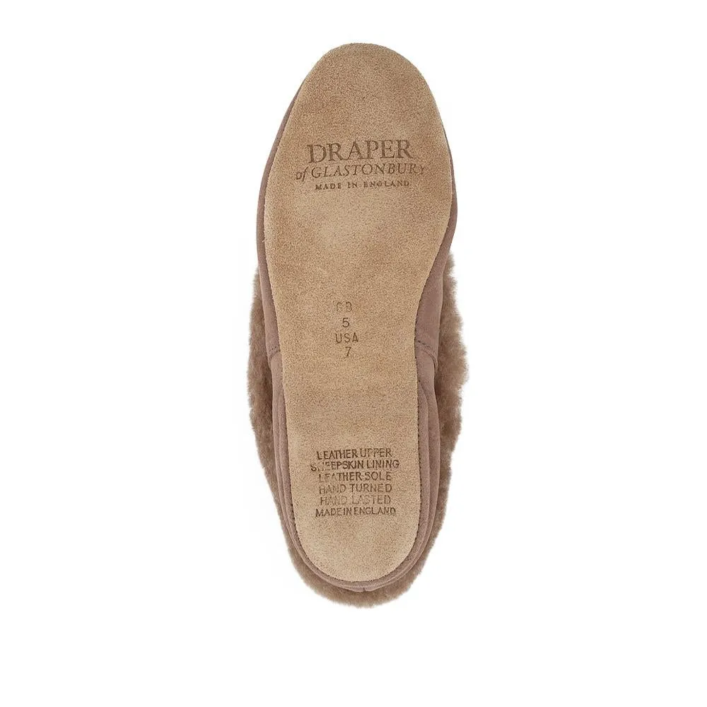 Drapers Jane Sheepskin Slippers - DRAPR42511 / 328 467 - Taupe Suede sold by Jones Bootmaker product image thumbnail 5