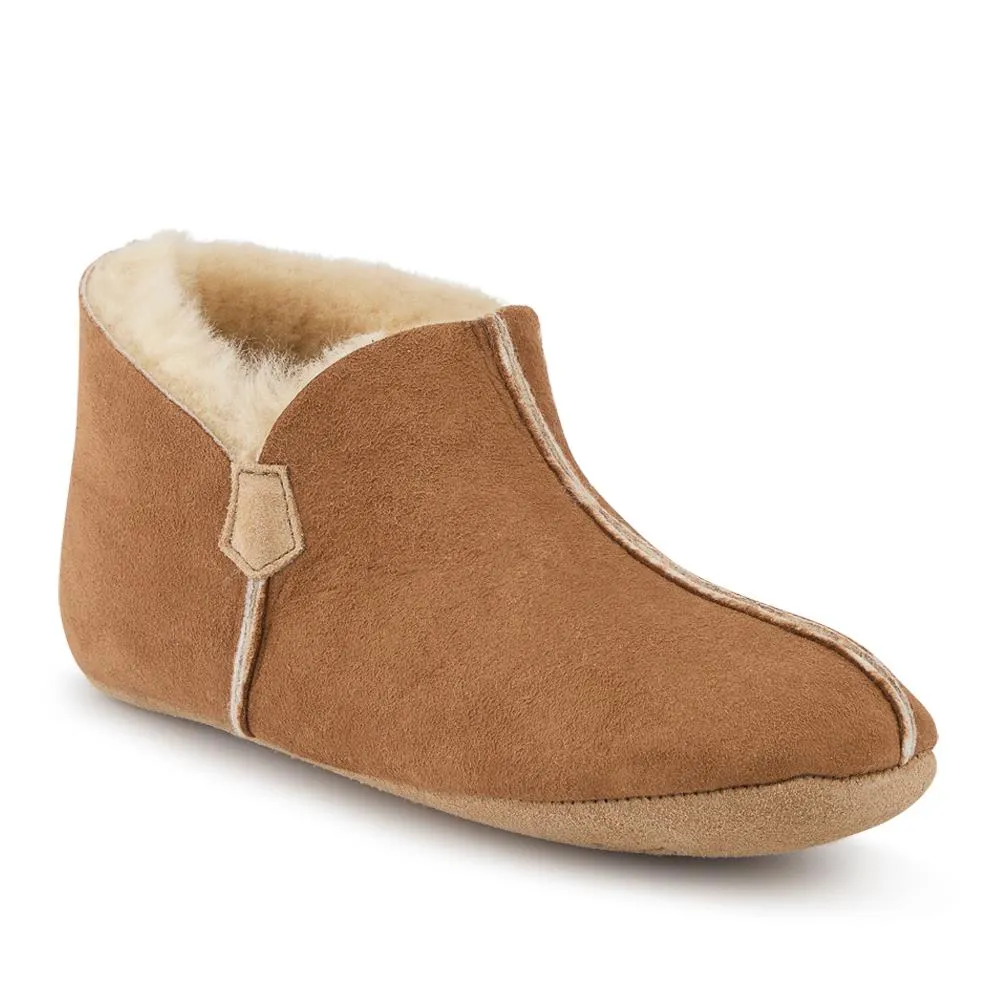 Drapers Glow Sheepskin Bootie Slippers - DRAPR42507 / 328 465 - Chestnut Suede sold by Jones Bootmaker product image thumbnail 2