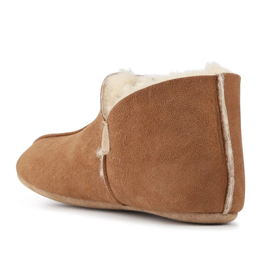 Drapers Glow Sheepskin Bootie Slippers - DRAPR42507 / 328 465 - Chestnut Suede sold by Jones Bootmaker product image thumbnail 3