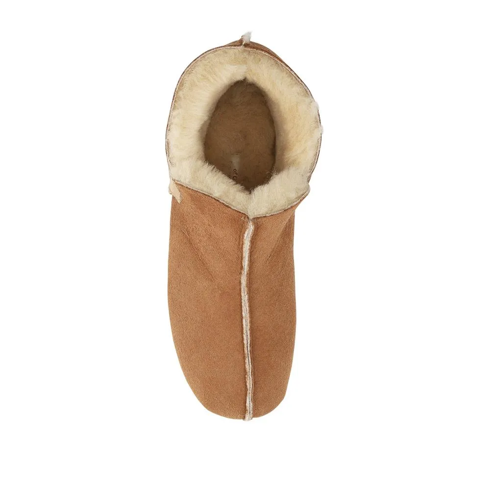 Drapers Glow Sheepskin Bootie Slippers - DRAPR42507 / 328 465 - Chestnut Suede sold by Jones Bootmaker product image thumbnail 4