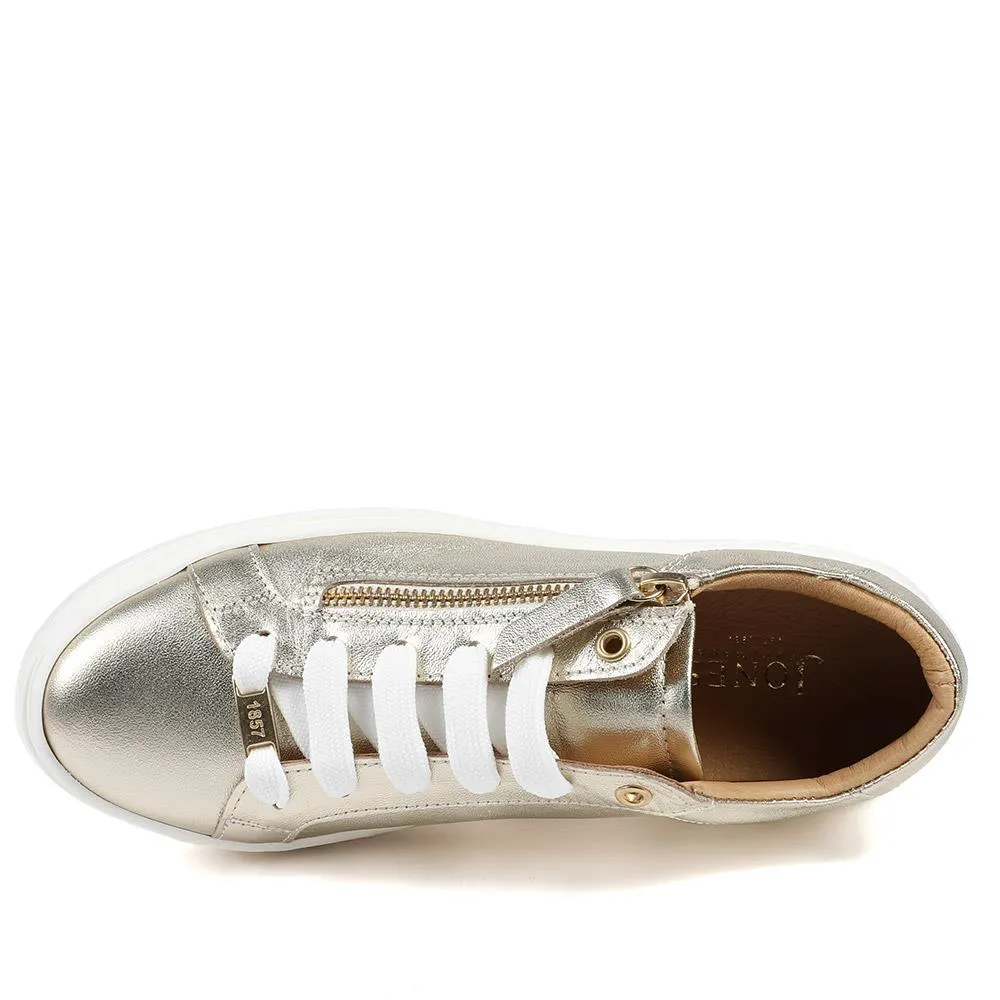 Amaliada Leather Platform Trainers - AMALIADA / 325 316 - Gold sold by Jones Bootmaker product image thumbnail 4