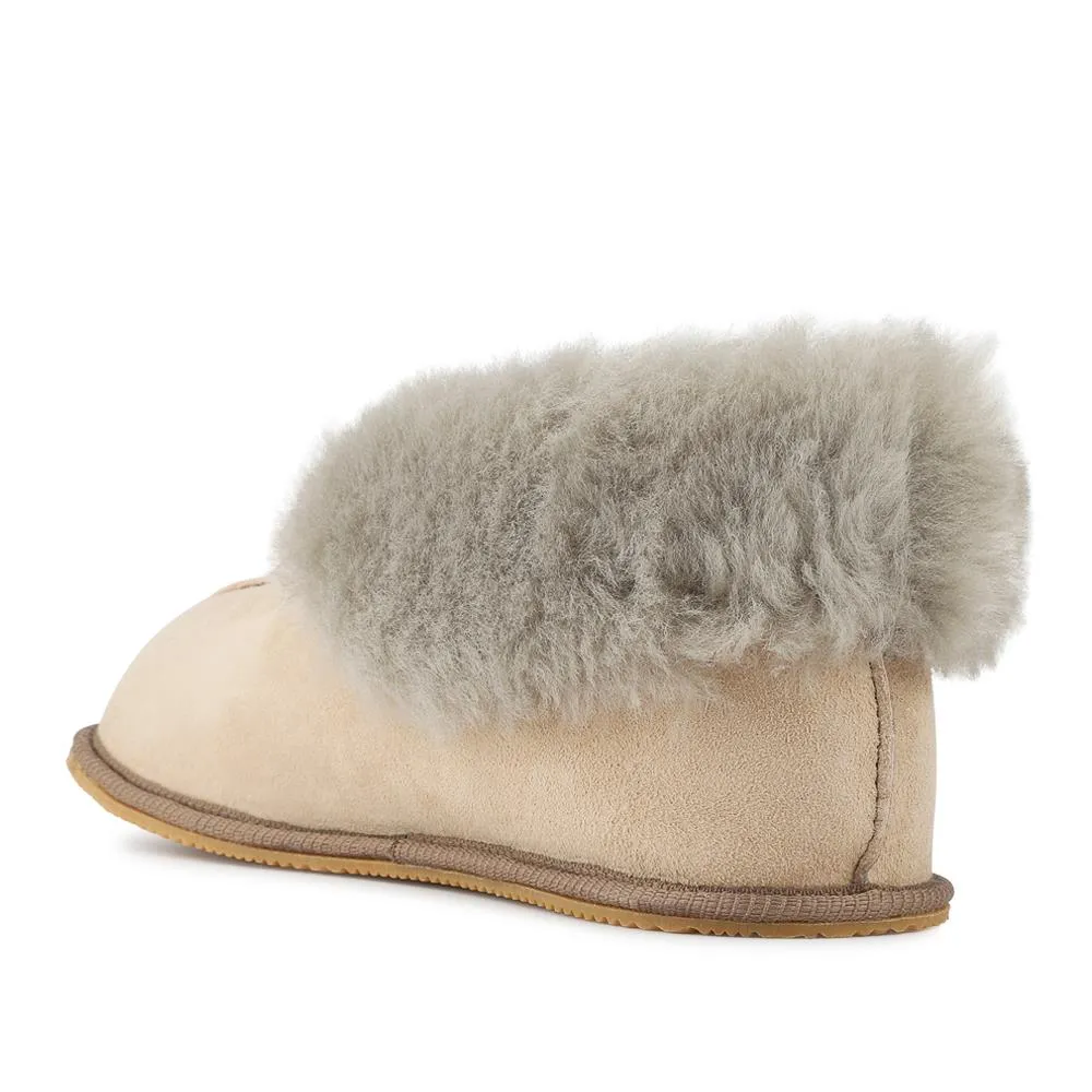 Drapers Sheepskin Bootie Slippers - DRAPR42506 / 328 464 - Taupe Suede sold by Jones Bootmaker product image thumbnail 3