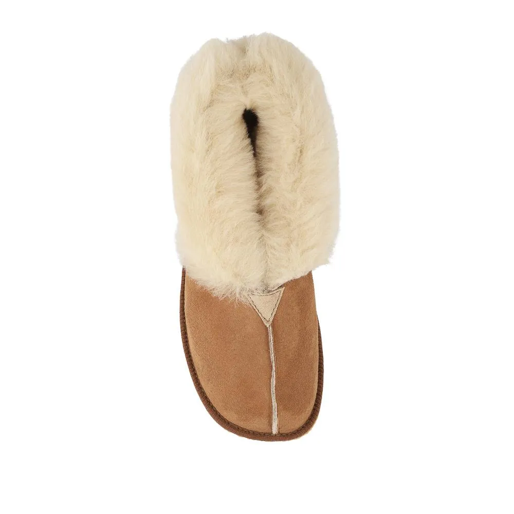 Drapers Sheepskin Bootie Slippers - DRAPR42506 / 328 464 - Chestnut Suede sold by Jones Bootmaker product image thumbnail 4
