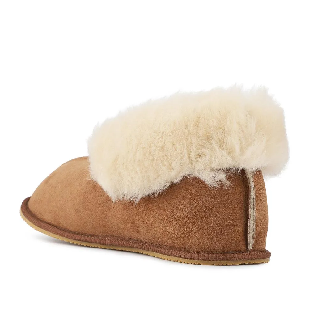 Drapers Sheepskin Bootie Slippers - DRAPR42506 / 328 464 - Chestnut Suede sold by Jones Bootmaker product image thumbnail 3