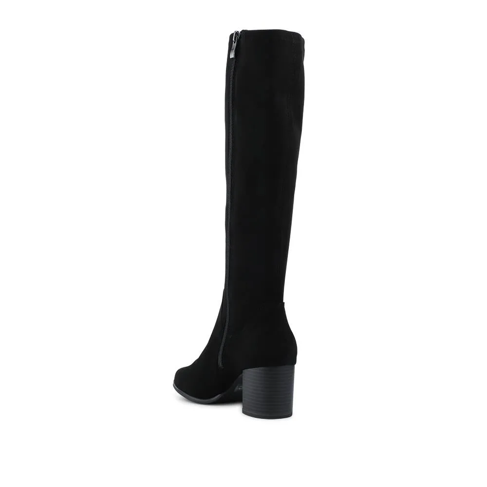 Calissa Cushioned Zip Up Long Boots - CALISSA / 328 272 - Black Suede sold by Jones Bootmaker product image thumbnail 3