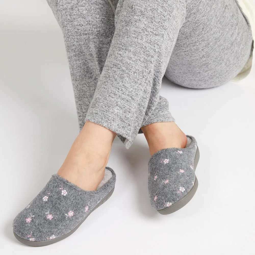 Elodia Embroidered Slipper Clogs - ELODIA / 322 777 - Grey sold by Jones Bootmaker product image thumbnail 5