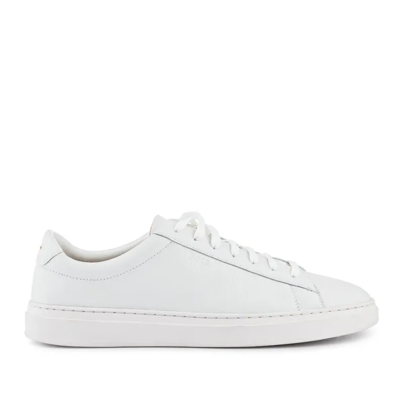 Hugo Boss Leather Low-Top Trainers - HUGO41504 / 327 624 - White sold by Jones Bootmaker