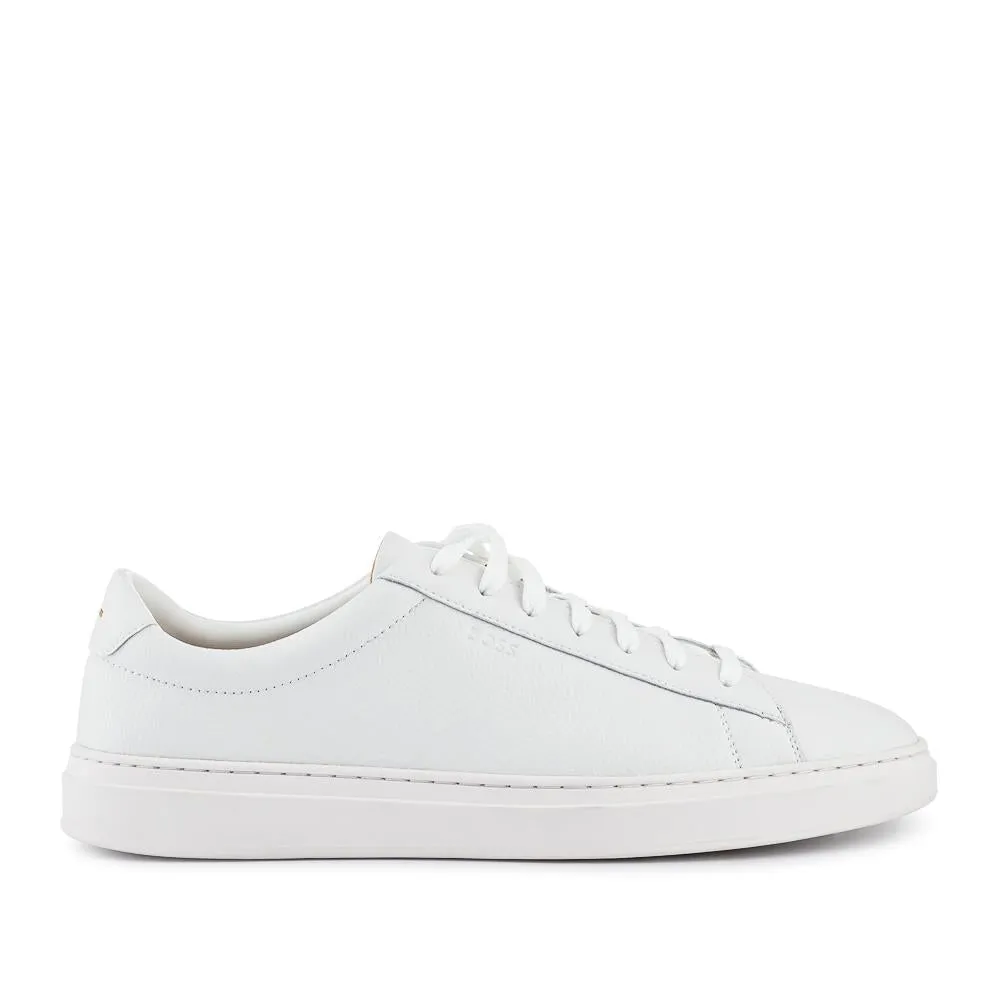 Hugo Boss Leather Low-Top Trainers - HUGO41504 / 327 624 - White sold by Jones Bootmaker