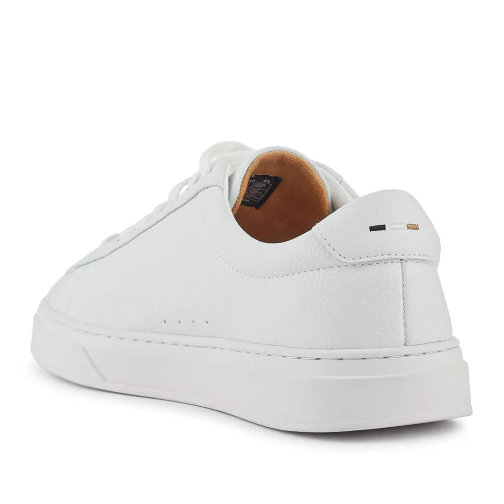 Hugo Boss Leather Low-Top Trainers - HUGO41504 / 327 624 - White sold by Jones Bootmaker product image thumbnail 3