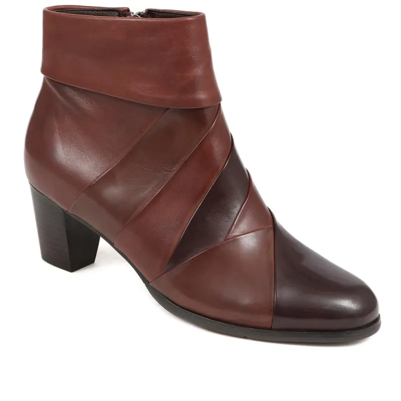 Sonia-132 Heeled Leather Ankle Boots - SINO36025 / 322 847 sold by Jones Bootmaker