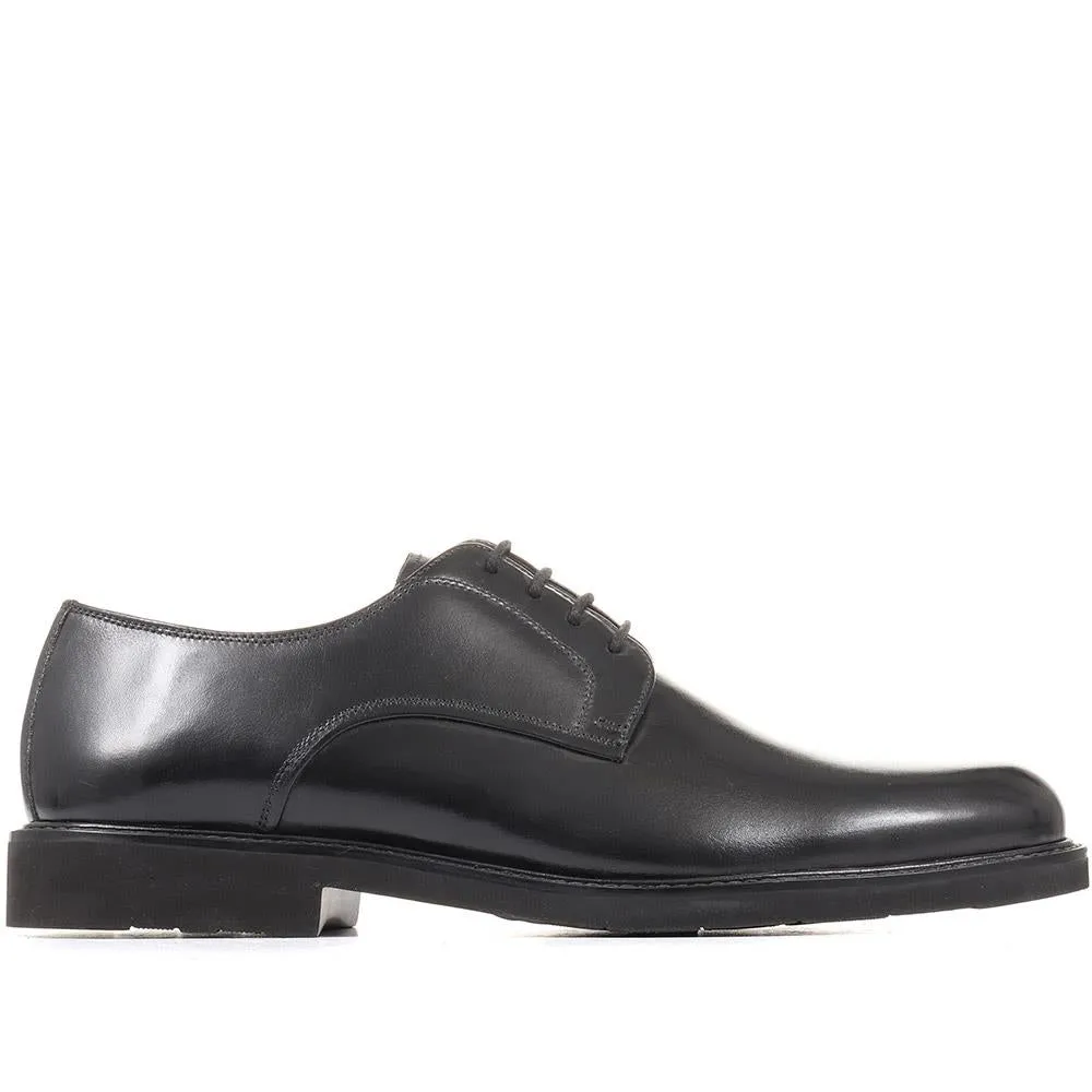 Minster Leather Derby Shoes - MINSTER / 322 818 - Black sold by Jones Bootmaker