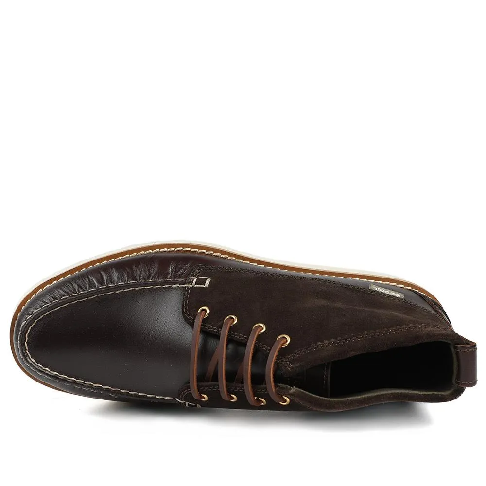 Barbour Hadston Leather Chukka Boots - BARBR42502 / 328 011 - Dark Brown sold by Jones Bootmaker product image thumbnail 4