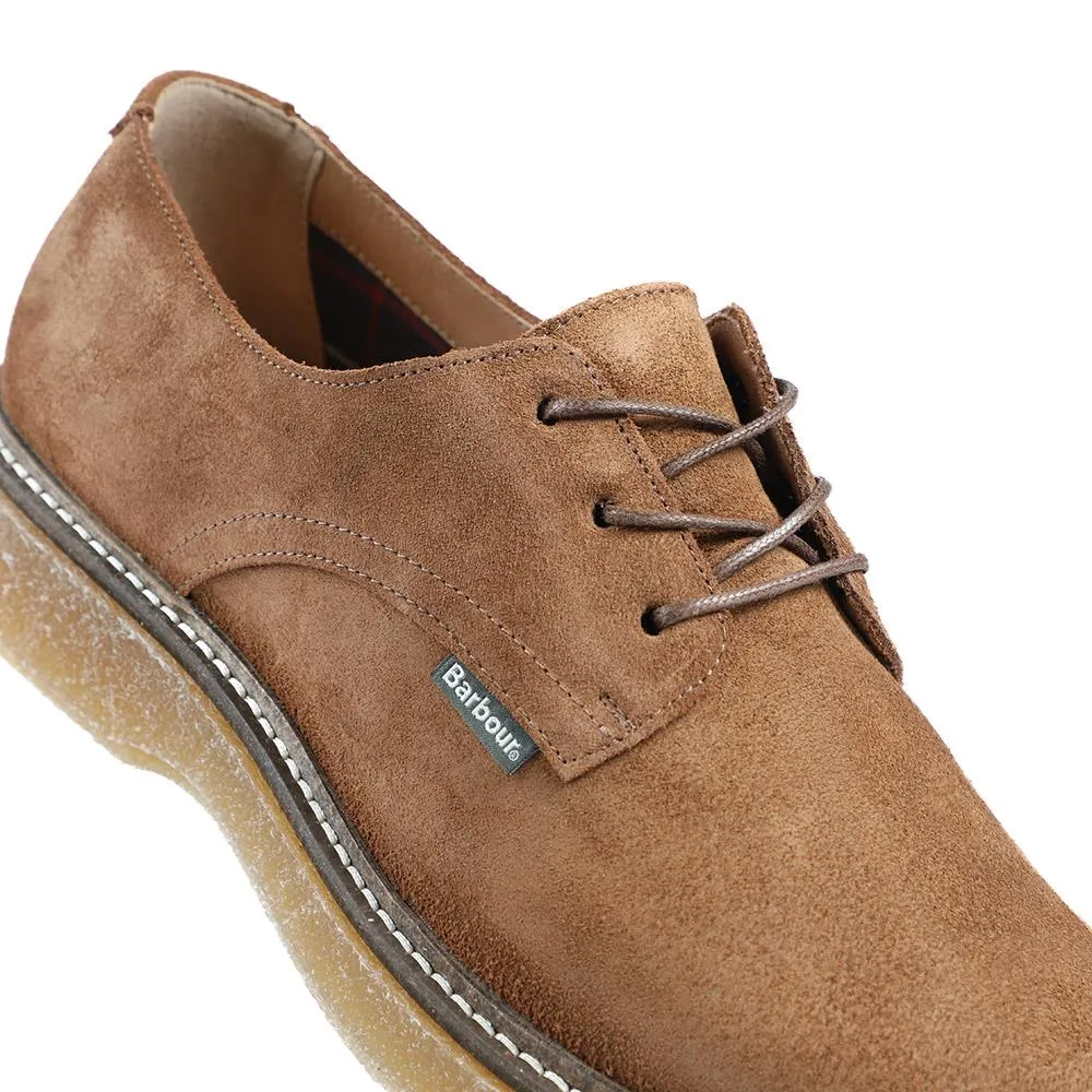 Barbour Harefield Leather Derby Shoes - BARBR42501 / 328 010 - Tan Suede sold by Jones Bootmaker product image thumbnail 5
