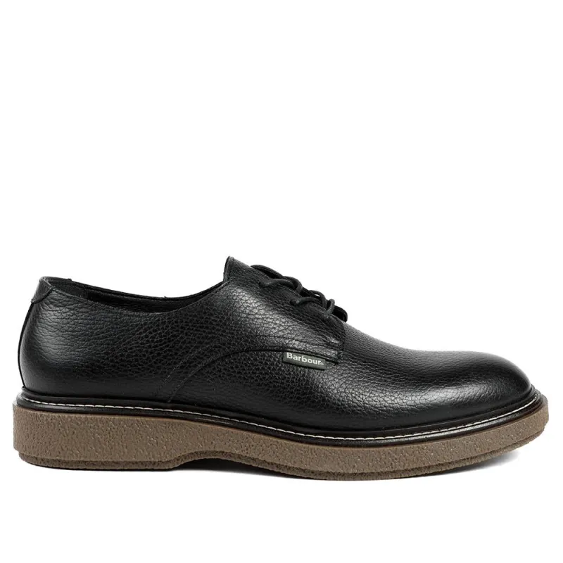 Barbour Harefield Leather Derby Shoes - BARBR42501 / 328 010 - Black sold by Jones Bootmaker
