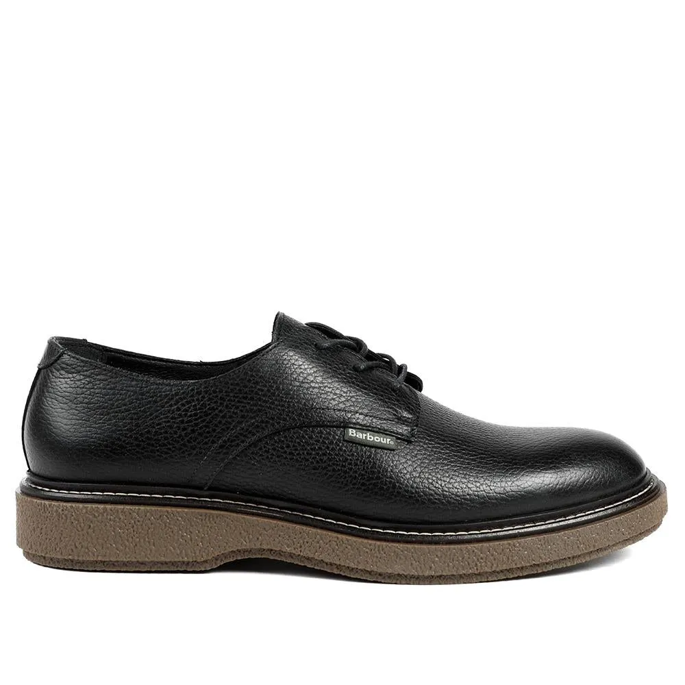Barbour Harefield Leather Derby Shoes - BARBR42501 / 328 010 - Black sold by Jones Bootmaker