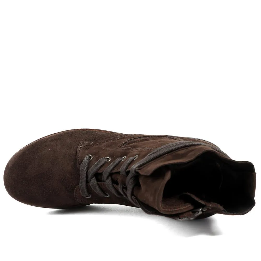 Nerissa Leather Ankle Boots - GAB36545 / 323 039 - Dark Brown Suede sold by Jones Bootmaker product image thumbnail 4