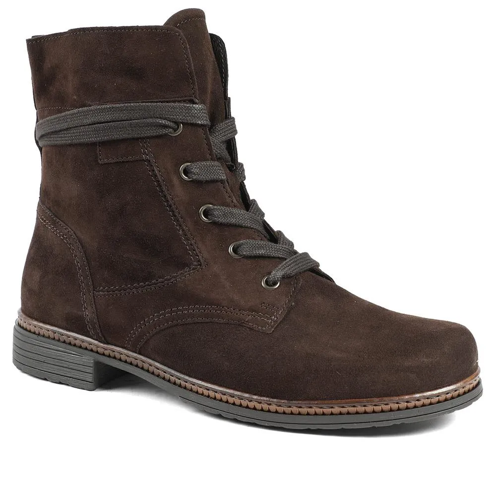 Nerissa Leather Ankle Boots - GAB36545 / 323 039 - Dark Brown Suede sold by Jones Bootmaker product image thumbnail 2