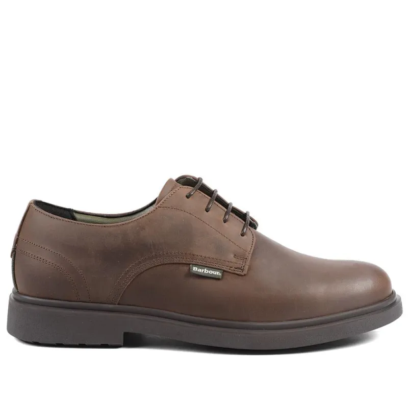 Barbour Carthy Leather Derby Shoes - BARBR42500 / 328 009 - Dark Brown sold by Jones Bootmaker