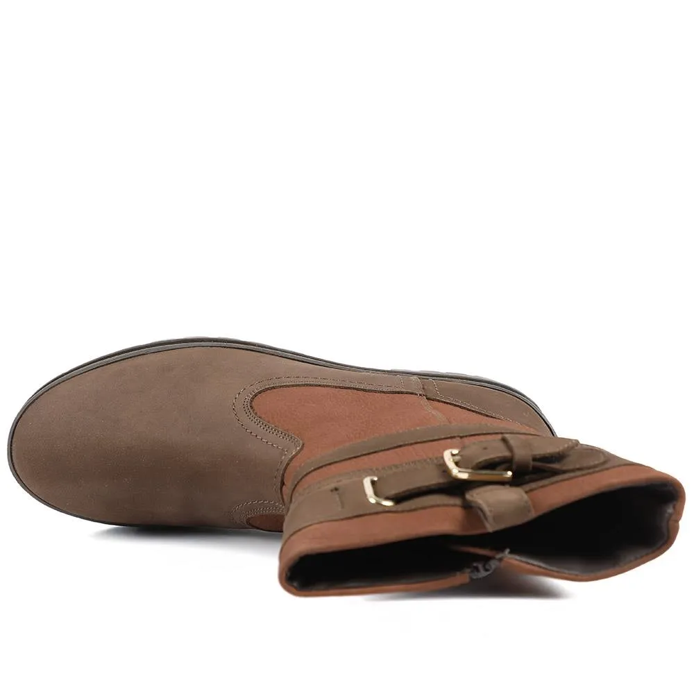 Maryna Leather Slip On Ankle Boots - MARYNA / 327 892 - Tan sold by Jones Bootmaker product image thumbnail 4