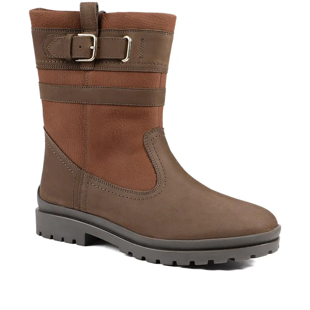 Maryna Leather Slip On Ankle Boots - MARYNA / 327 892 - Tan sold by Jones Bootmaker product image thumbnail 2