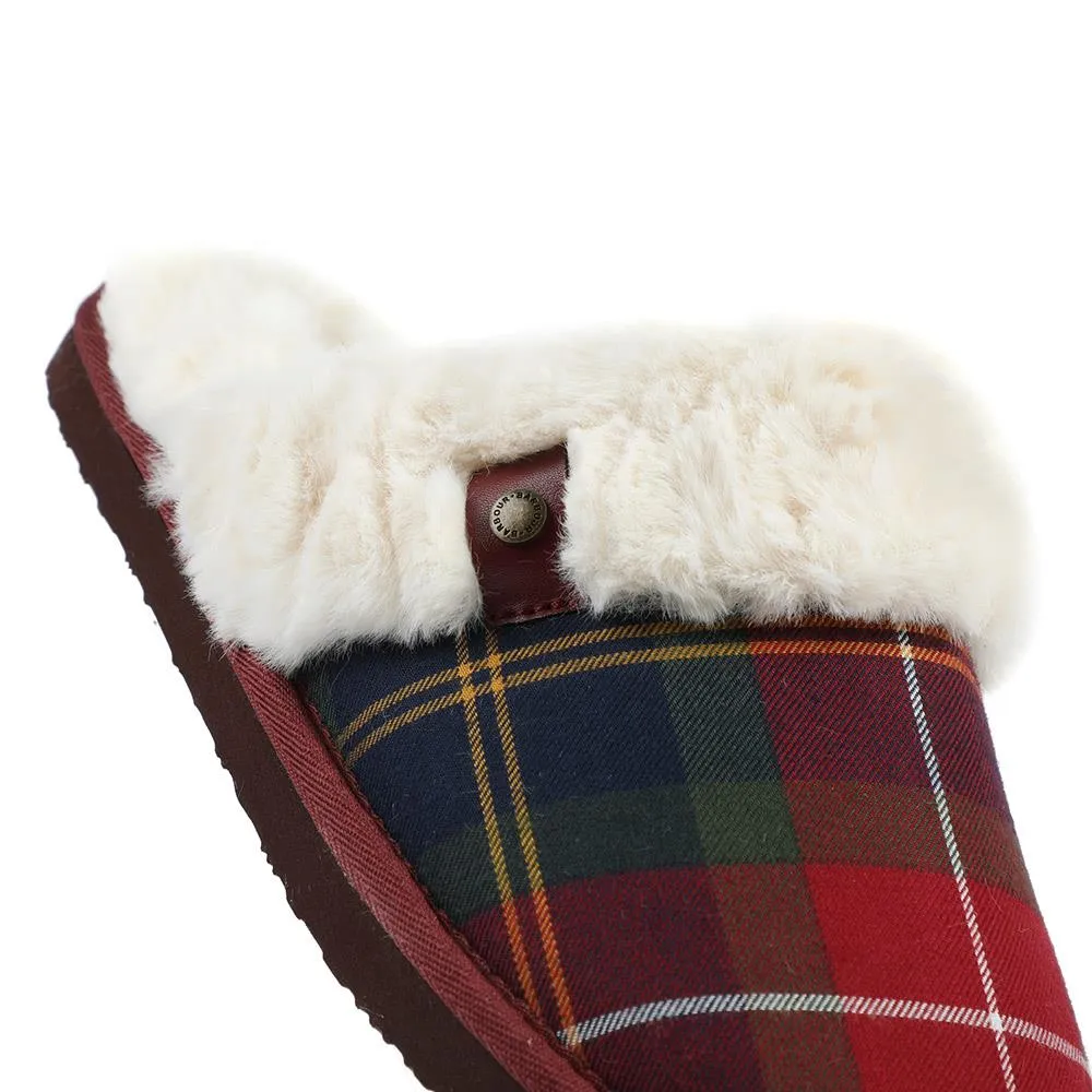 Barbour Claudia Tartan Mule Slippers - BARBR42506 / 328 565 - Red Multi sold by Jones Bootmaker product image thumbnail 5