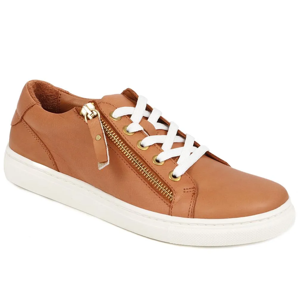 Padova2 Leather Lace-Up Trainers - PADOVA2 / 324 917 - Tan sold by Jones Bootmaker product image thumbnail 2
