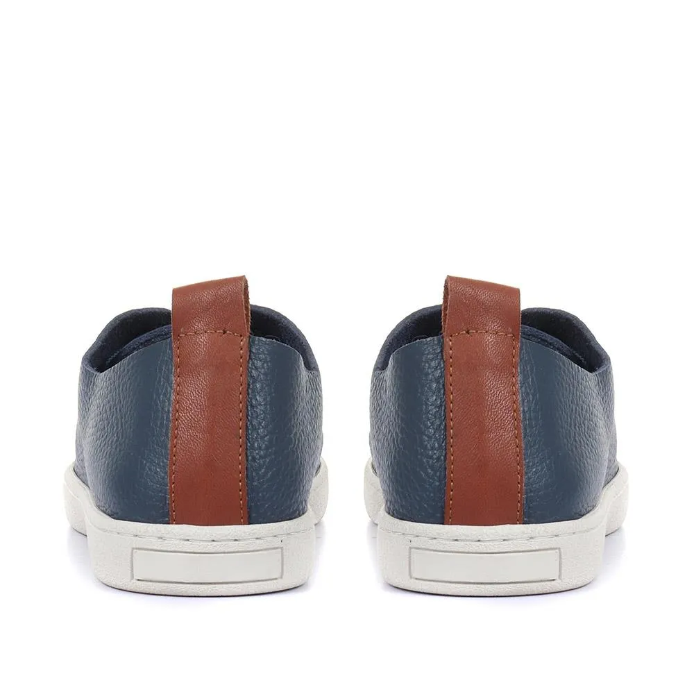 Midwood Women's Leather Trainers - MIDWOOD / 320 084 - Navy sold by Jones Bootmaker product image thumbnail 3