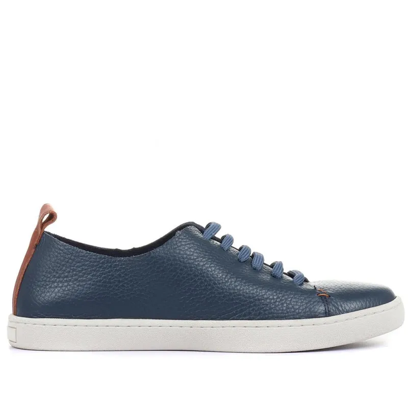 Midwood Women's Leather Trainers - MIDWOOD / 320 084 - Navy sold by Jones Bootmaker