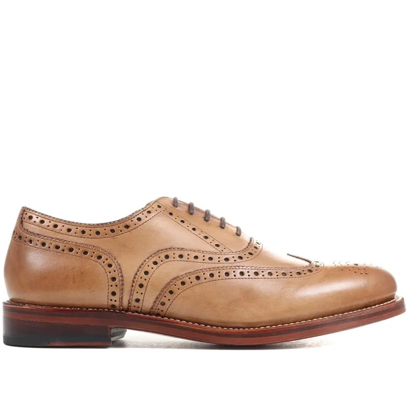 Barons Leather Brogues - BARONS / 320 724 - Tan sold by Jones Bootmaker