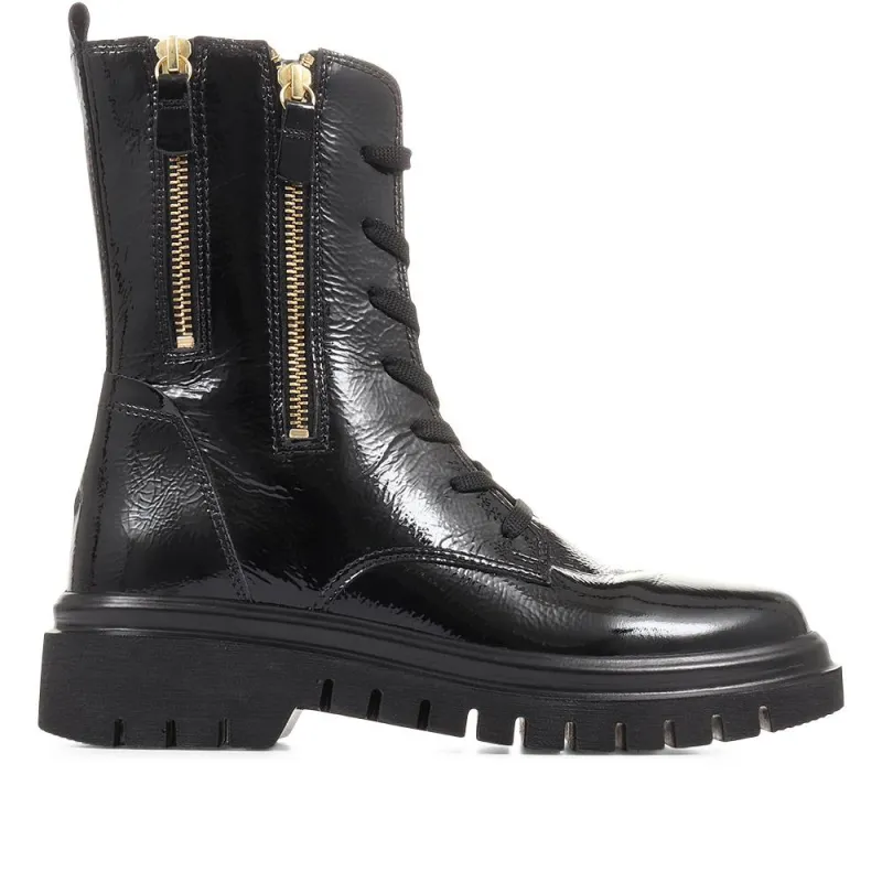 Cottage Patent Combat Boots - GAB36510 / 322 678 sold by Jones Bootmaker