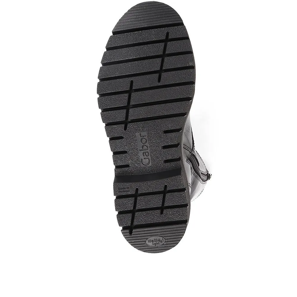 Cottage Patent Combat Boots - GAB36510 / 322 678 - Black Patent sold by Jones Bootmaker product image thumbnail 5