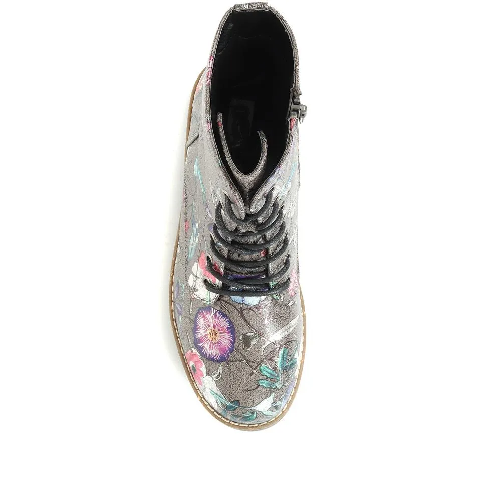 Chunky Lace-Up Ankle Boots - WBINS32015 / 318 884 - Grey Multi sold by Jones Bootmaker product image thumbnail 5