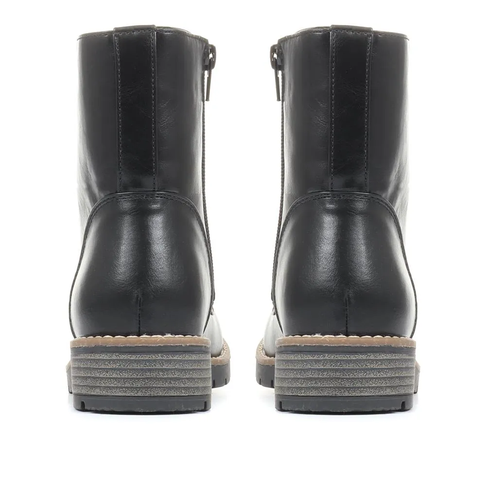 Chunky Lace-Up Ankle Boots - WBINS32015 / 318 884 - Black sold by Jones Bootmaker product image thumbnail 3