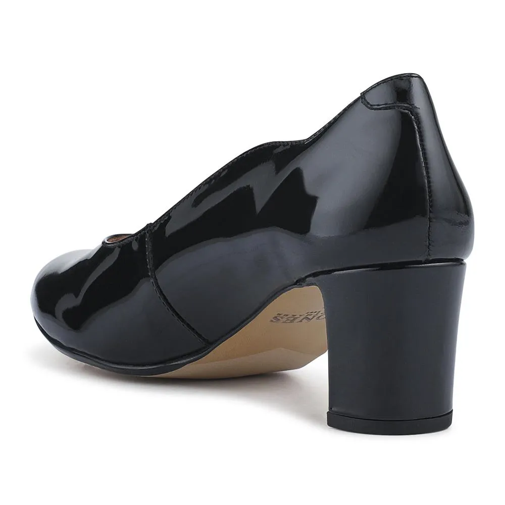 Zoey Leather Court Shoes - ZOEY / 323 597 - Black Patent sold by Jones Bootmaker product image thumbnail 5